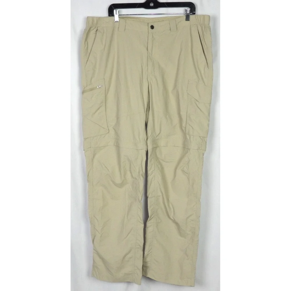 Columbia 100% Nylon Convertible Zipper Pockets Hiking Trail Pants Men's‎ 42 X 32